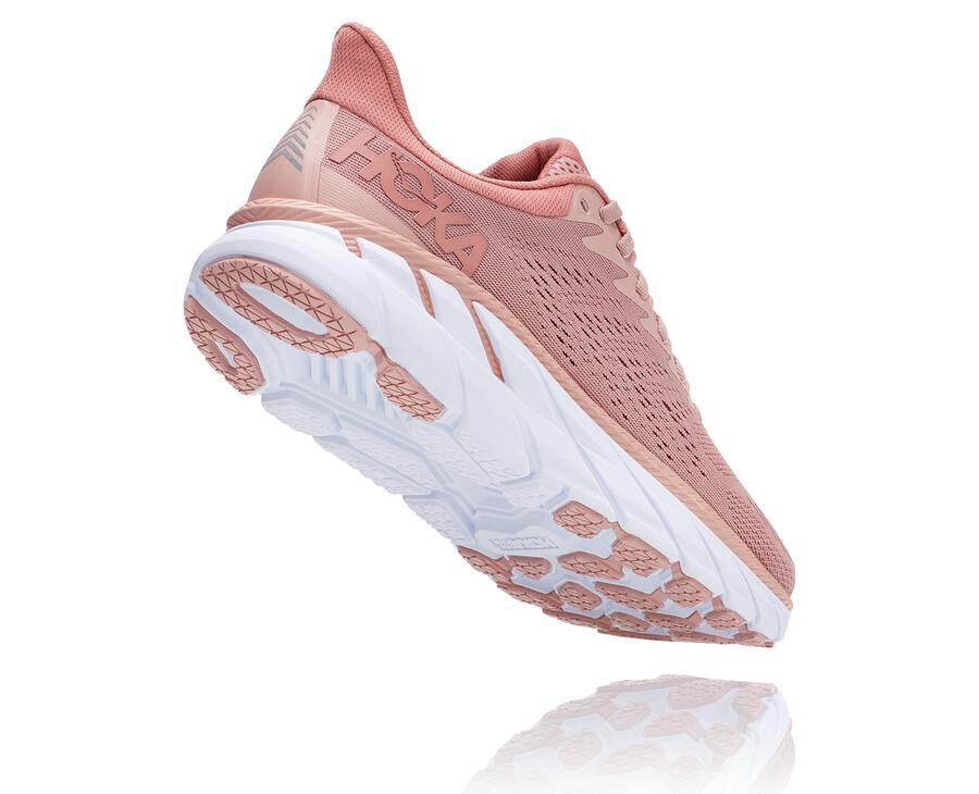 Hoka One One Koşu Ayakkabısı Kadın Pembe - Clifton 7 - PV7291603